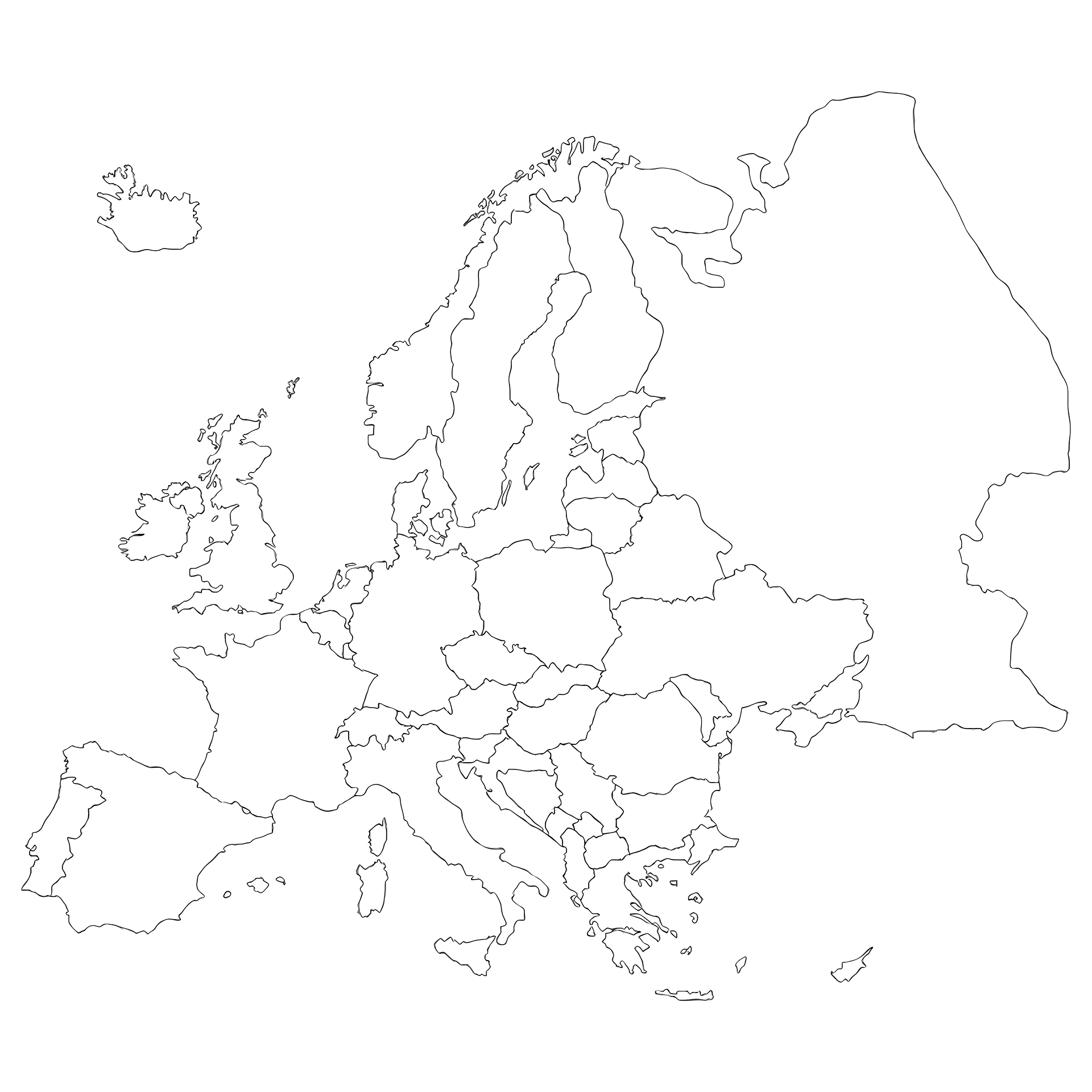 Mapka działów handlowych